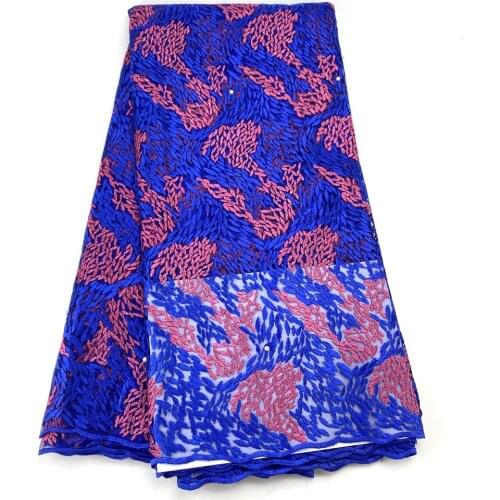 High Quality African Tulle Lace French Lace Fabric White silver Wedding Fabric 5Yard 051 Embroidered Tulle Lace fabric