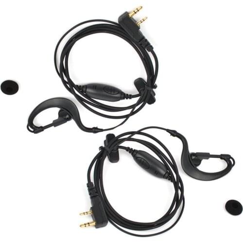 10xG shape Ear hook Security Covert Acoustic Tube Headset Earpiece VOX/PTT Mic For Baofeng Radio BF-888S UV-5R UV3R UV5R UV-82