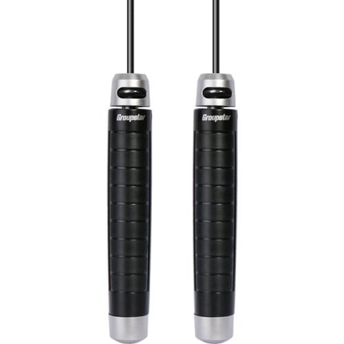 Ball Bearing Aluminum and Grip Speed Jump Rope Adjustable TPU Wire Rope Non-Slip Handle