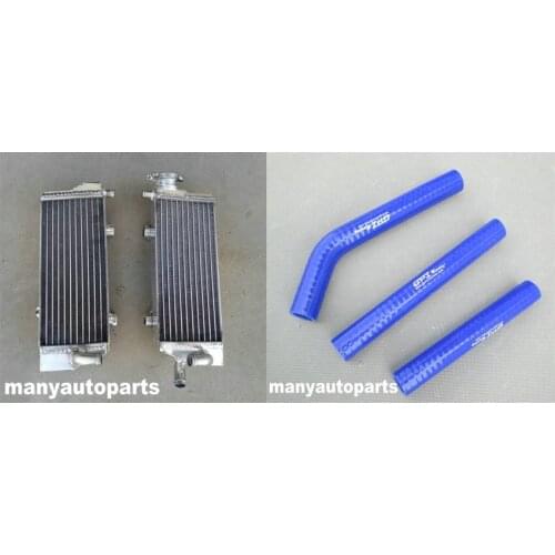 Aluminum Radiator + Blue Hose For KTM 125SX 125/150/200/250/300 SX/EXC/MXC 2008 - 2013 2009 2010 2011 2012