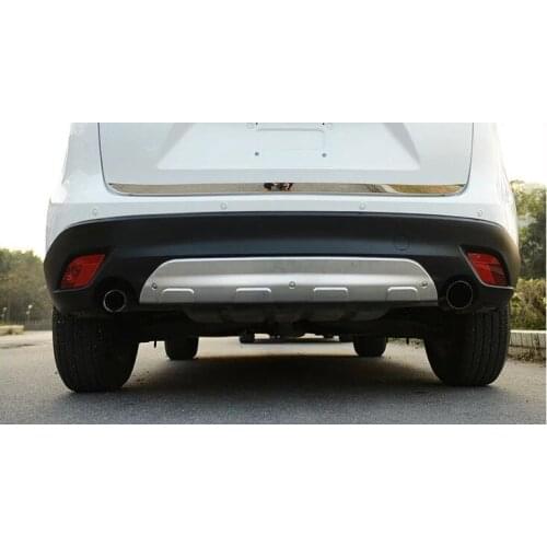 Car styling 2 pcs Stainless steel front and rear Bumper Protector Skid Plate cover FOR mazda CX-5 2012-2016