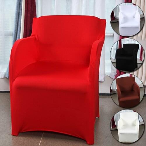 1PC Chair Cover Solid Color For Dining Living Room Anti-dirty Seat Case Simple Removable High Quality Seat Cover Home Decoration