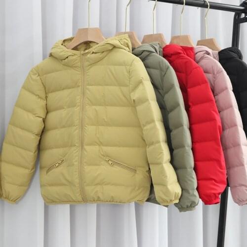 Childrens Winter Jackets Warm Duck Down Coat for Girls Autumn Hooded Long Sleeve Baby Toddler Snowsuits Boys Kids Down Parkas