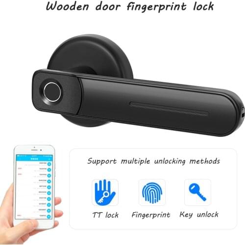 Co-He Fingerprint Lock Electronic Smart Home Lock M3 Used for Household Wooden Door Ofice Door and Warehouse Door