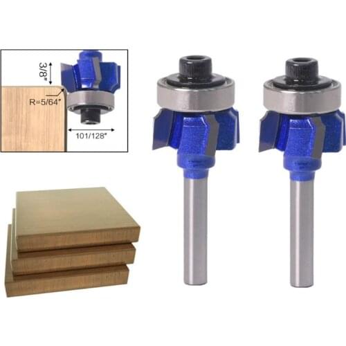 2021 New 6mm Shank Router Bit R1/R2/R3 4 Teeth Edge Trimmer Woodwork Milling Cutter Knife