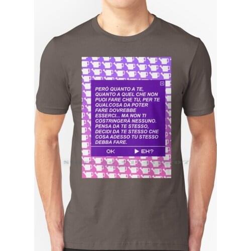 Quanto A Te - Cannarsi Citazione Evangelion 2 T Shirt 100% Pure Cotton Citazioni Serie Anime Evangelion Graphic Cit Original Kaj