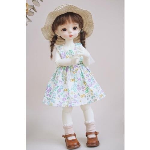 BJD Doll clothes apply to 1-6 size clothes sundress broken flower skirt doll accessories