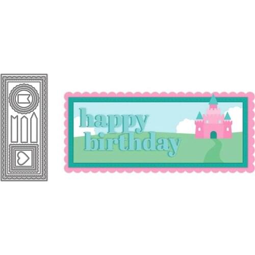 Long Rectangle Border Metal Cutting Dies for Scrapbooking Handmade Mold Cut Stencil New 2021 DIY Card Make Mould Model Craft