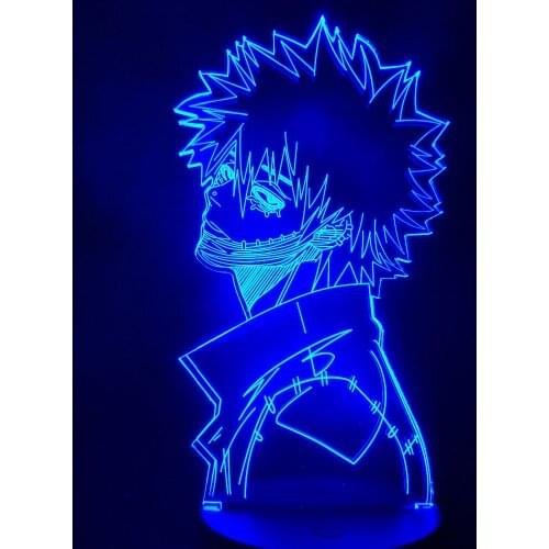 MY HERO ACADEMIA DABI 3D LED ANIME LAMP Nightlights Boku no Hero Academia 3D Visual Night Light Desk Lamp For Gift