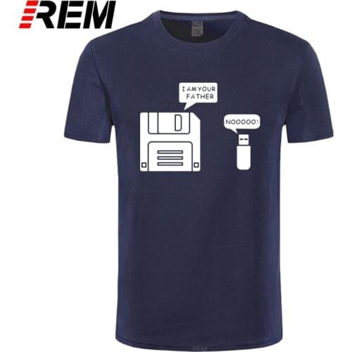 New USB Floppy Disk I am Your Father T Shirt Men Cotton Short Sleeve Humor Disk T-shirt Casual Camisetas Hombre Mans