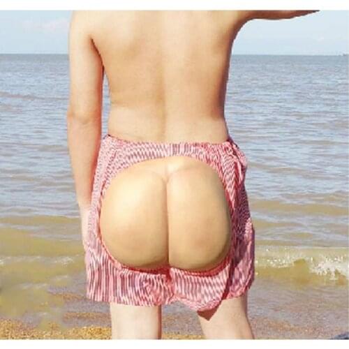 Novelty Jokes Exposed Ass Shorts Funny Gadgets Prank Toys Gag Toys Beach