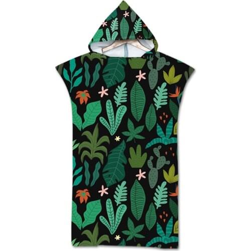 Beach Towel Tropical Rain Forest Beach Outdoor Bath Towel Forest Pattern Forest Swimming Towel Bathrobe