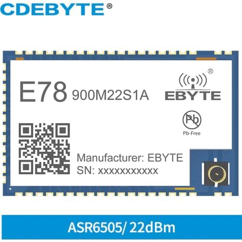 LoRa Receiver ASR6505 868MHz 915MHz Wireless RF Transceiver SOC Module E78-900M22S1A IPEX Stamp Hole LoRaWAN IoT Smart Home
