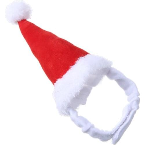 Small Animals Pet Santa Claus Hat Rabbit Hamster Guinea Pig Rats Christmas Cap Hamster Squirrel Costume Christmas Decorations