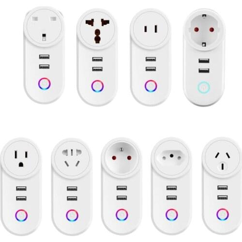 WiFi Smart Plug Power Strip Socket Timer Switch Surge Protector Voice Cotrol