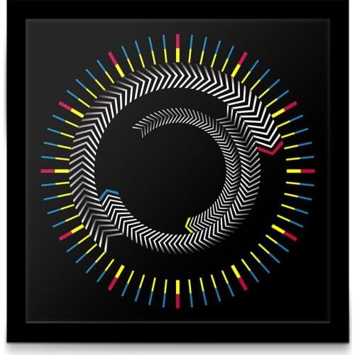 Morden Design Wooden Wall Clock Square Rotating Plate Arrowhead Silent reloj de mesa Graphic Time Desktop Table Quartz Watch