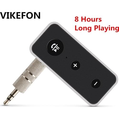 VIKEFON Bluetooth 5.0 Audio Receiver Stereo Wireless Adapter with 3.5mm AUX Jack Mic For Headphone Car Speaker Music Bt Receiver