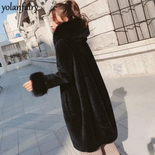 YOLANFAIRY Large Fur Coats