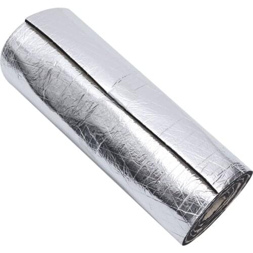 1 Roll 10MM Car Heat Sound Deadener Thick Aluminum Foil Sound Insulation Cotton Four-door Trunk Full Car Sound-absorbing Cotton
