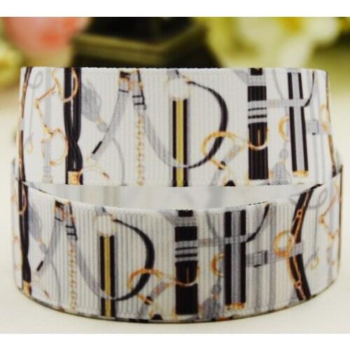 22mm 25mm 38mm 75mm Bead Chain Cartoon printed Grosgrain Ribbon party decoration 10 Yards X-02937