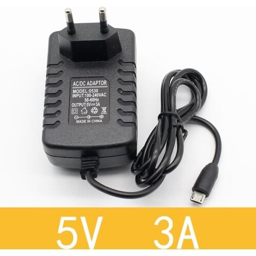 1pcs high quality 5v 3a Micro Usb Ac/dc Power Adapter EU Plug Charger Supply 5v3a For Raspberry Pi Zero Tablet Pc