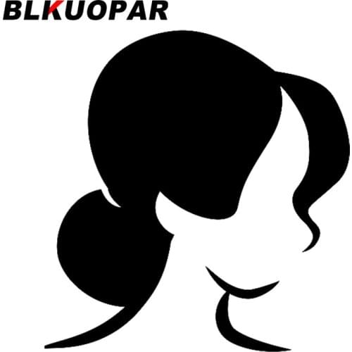 BLKUOPAR for Beautiful Young Lady Car Stickers Personality Refrigerator Air Conditioner Decals Waterproof Sunscreen Decoration