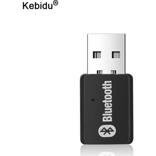 Kebidu Bluetooth Transmitter Portable Stereo Audio 5.0 Wireless USB Adapter For PC Computer to Bluetooth Headphones/Speakers