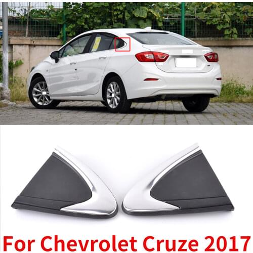 CAPQX For Chevrolet Cruze 2017 Rear Triangle Window Trim Plate Rear Windshield Side Corner Exterior Triangle Garnish Cover Panel