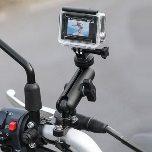 Motorcycle Camera Holder Handlebar Mirror Mount Bracket For Honda integra 750 x adv 750 shadow vt1100 x11 cg 125 vtx 1300