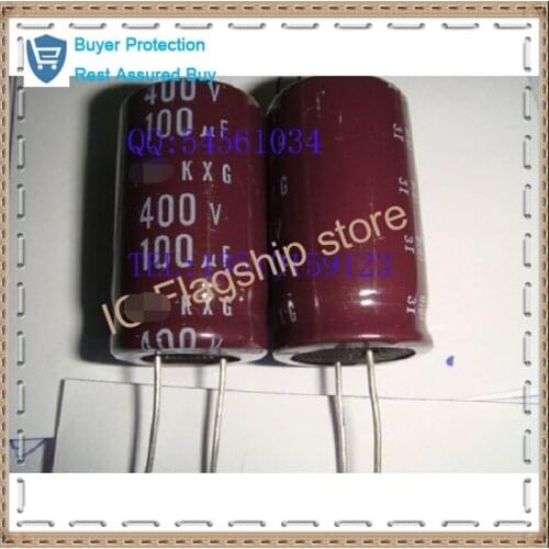 Electrolytic capacitor 100 uf 450 v 400 v) volume 18 * 30 new dual crown original spot
