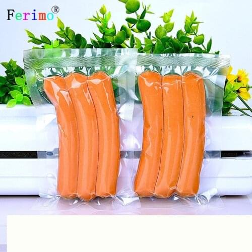 Ferimo free shipping 100pcs 26*38cmPET transparent food vacuum bag Transparent Cookie Packaging Bags open Plastic Biscuit Bags