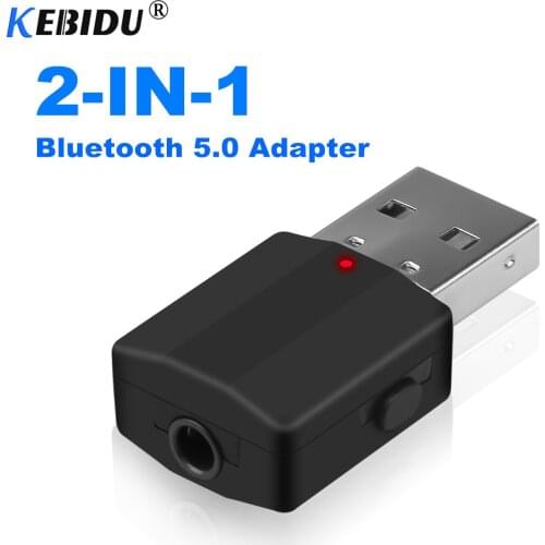 Kebidu Bluetooth 5.0 Audio Receiver Transmitter Mini Stereo Bluetooth AUX RCA USB 3.5mm Jack For TV PC Car Kit Wireless Adapter