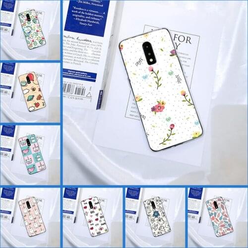 Pretty Flower Cute Back Cover For OnePlus 3 3T 5 5T 6 6T 7 7 Pro Soft Silicone Phone Case For One Plus 7 7 Pro 6 6T 5 5T 3 3T