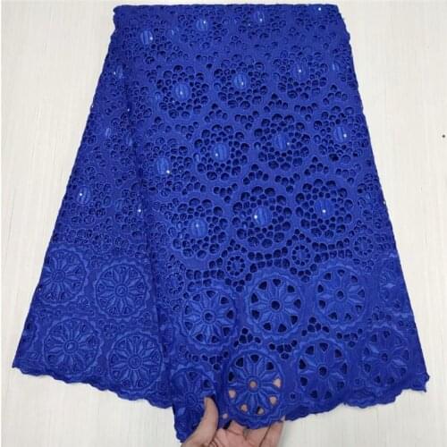 Swiss Voile Lace Fabric 2021 Latest Heavy Beaded Embroidery African Wedding 100% Cotton Popular Dubai Style for dress t21-79