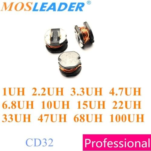 Mosleader 3000pcs CD32 1UH 2.2UH 3.3UH 4.7UH 6.8UH 10UH 15UH 22UH 33UH 47UH 68UH 100UH Power inductors 3x3.5x2 1R0 2R2 3R3 4R7