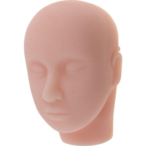 Soft Silicone Massage Eyelashes Extension Makeup Practice Training Mannequin Head Make Up Doll Face Painting Model