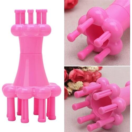 Plastic Topping Knitter Knitting Spool Loom Needle Hook Scarves Straps Making Craft Tool Sewing Machine Sewing Accessories-W110