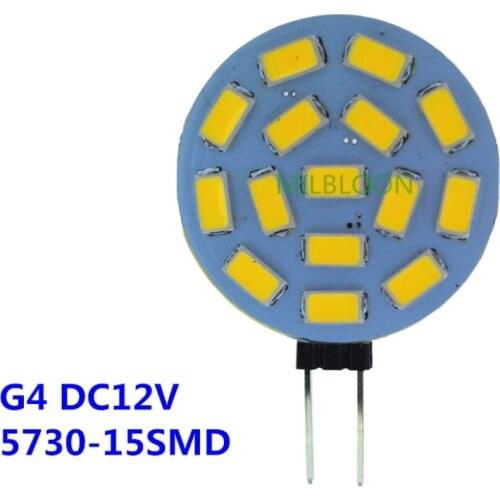 DC12V G4 LED Flat light Interior light bulb interior light 5730-15SMD crystal bulb reading light wardrobe lamp