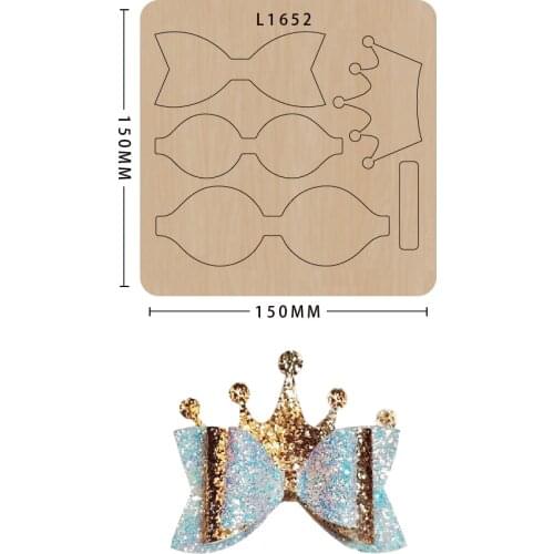 Wooden Mold Bow Cutting Dies Wooden Diy Craft Knife Mold Non-woven Cutting Suitable For Common Big Shot And Sizzix Machines