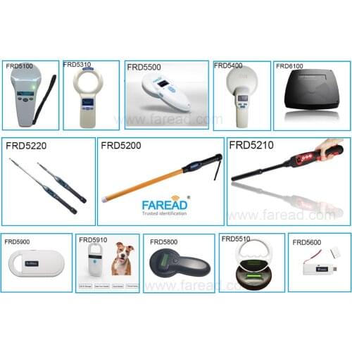 Various kinds of pet EID ear tag RFID Animal chip Reader 125khz/134.2KHz storage cat dogs vet scanner microchip reader