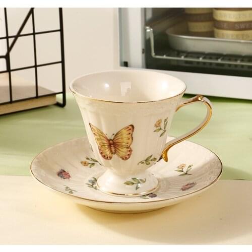 Japanese Ceramic Teapot Flowers Coffee Tea Set Coffee Cup Pot with Shelf Nordic European Afternoon Tea Restaurant Home Water Set