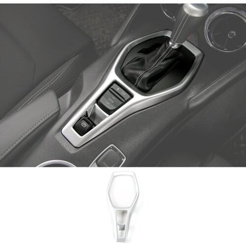 SHINEKA Car Styling ABS Gear Shift Panel Decorative Cover Trim Frame Stickers kit for Chevrolet Camaro 2017+Interior Accessories