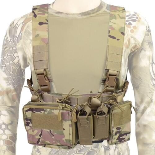 Tactical Vest Combat Chest Rig Vests Molle Front Magazine Pouch Military Hunting Airsoft Paintball Outdoor Plate Carrier Vests
