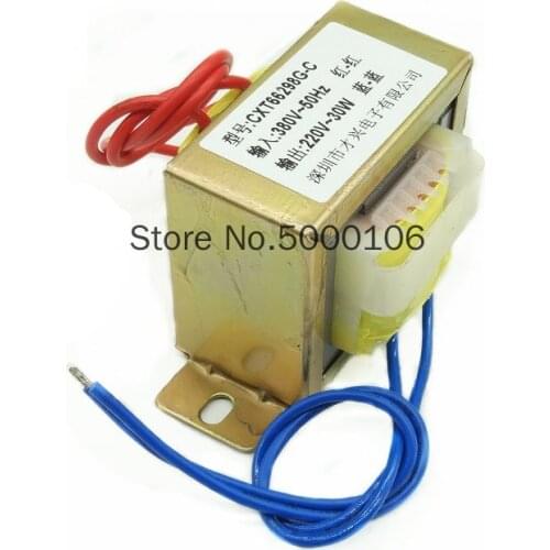 EI Transformer 30W / VA 380V to 220V AC Isolation Transformer Pure Copper EI66 x 32