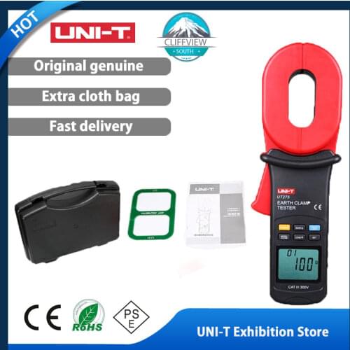 UNI-T UT275 Clamp Earth Ground Testers Resistance Leakage Current Auto Range Data Storage