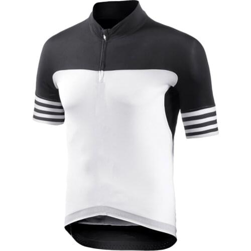 Half Zipper Cycling Jersey Short Bicycle Shirt Biking Wear Clothing Sleeve Team Motocross Mountain Jacket Sports Tight Top