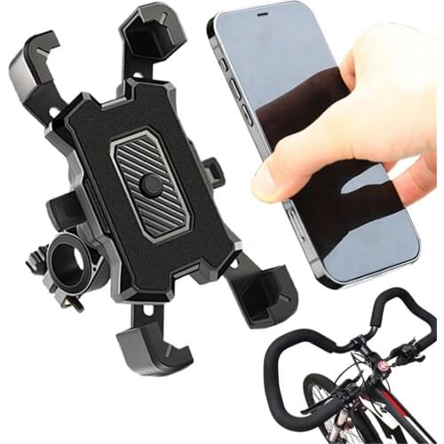 Bike Phone Holder Bicycle Mobile Cellphone Holder Easy Open Motorcycle Suport Mount For iPhone Samsung Xiaomi Stand