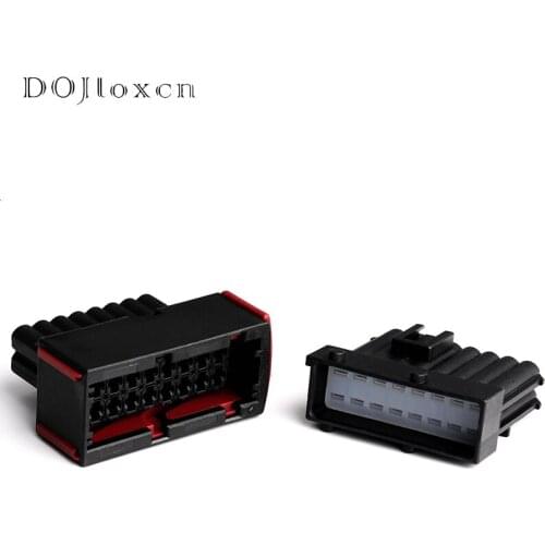 1 Set 16 Pin 1-964449-1 1-965427-1 Male Female Waterproof Wire Harness Automotive Black Connector Car Sealed ECU Wiring Socket