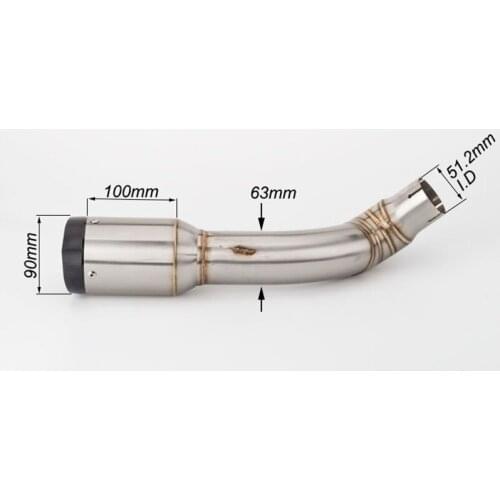 Motorcycle Exhaust And Middle Link Pipe Escape Moto Slip On For Z900 2017 2018 2019 2020 Years