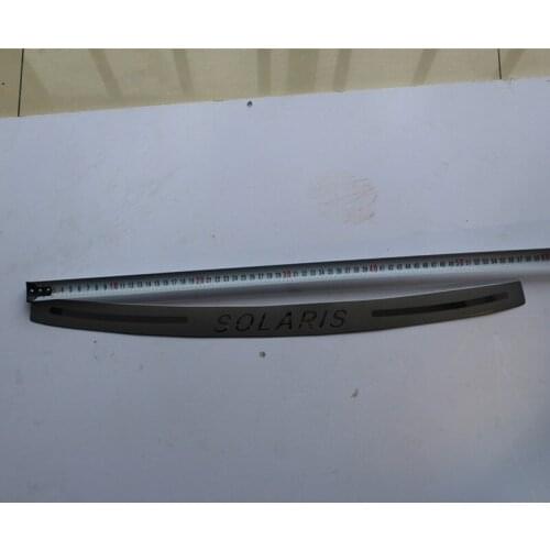 For Hyundai VERNA/Solaris 2010 to 2014 High quality stainless steel rear windowsill panel,Rear bumper Protector Sill Car-styling